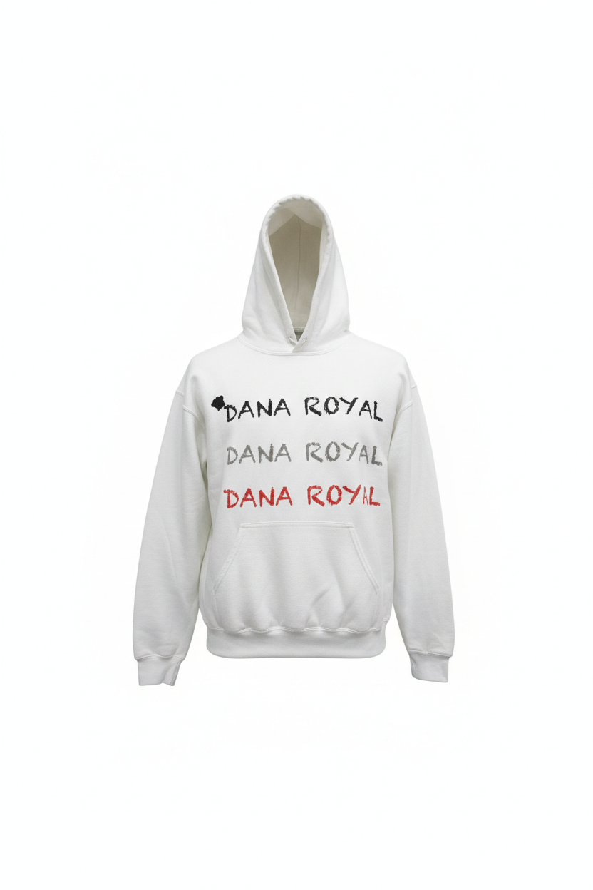 Dana Royal hood white sweater